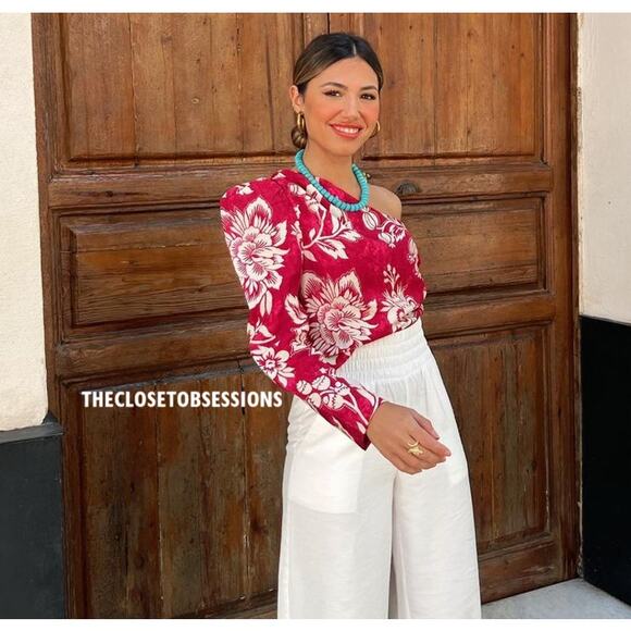 MANGO Floral Print Blouse NWT - Picture 2 of 12